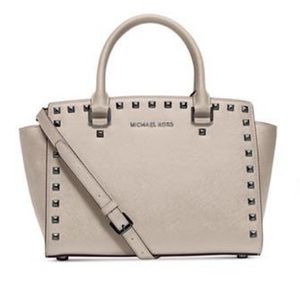 MICHAEL Michael Kors medium Selma Studded Saffiano Satchel